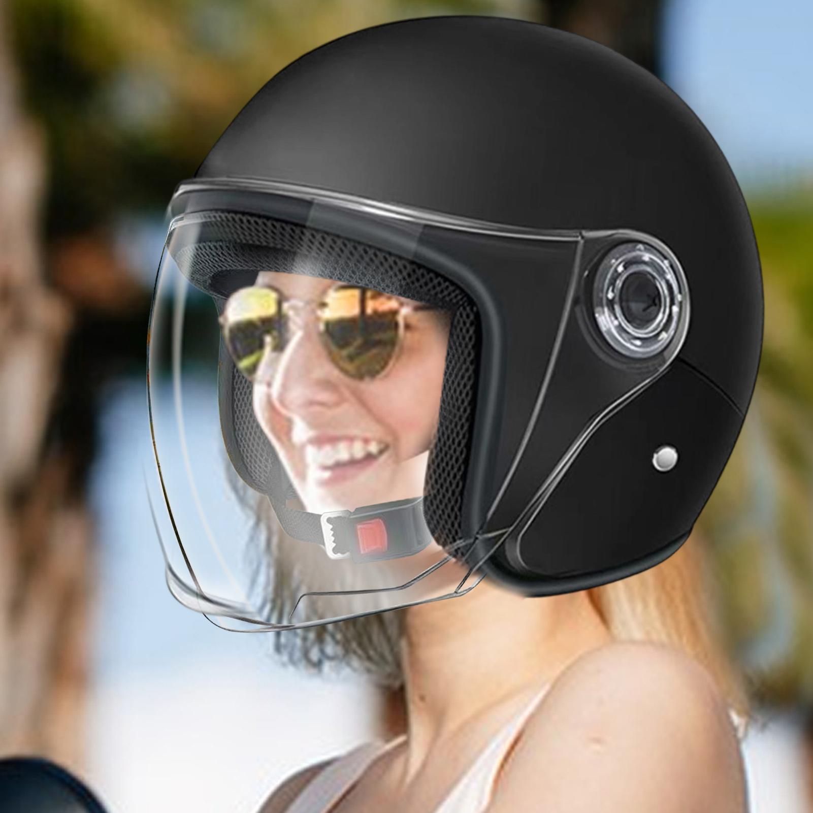 Motorcycle Gear Adventure - Lightweight Motorcycle Helmet Half Face Moped