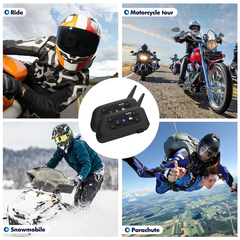 2026 NEW Wireless V6 PRO+ Moto - đánh giá và giá Intercom Headset Helmet
