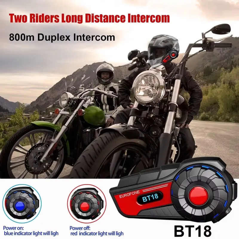 BT18 Motorcycle Helmet Interco - đánh giá và giá Intercom Headset Helmet