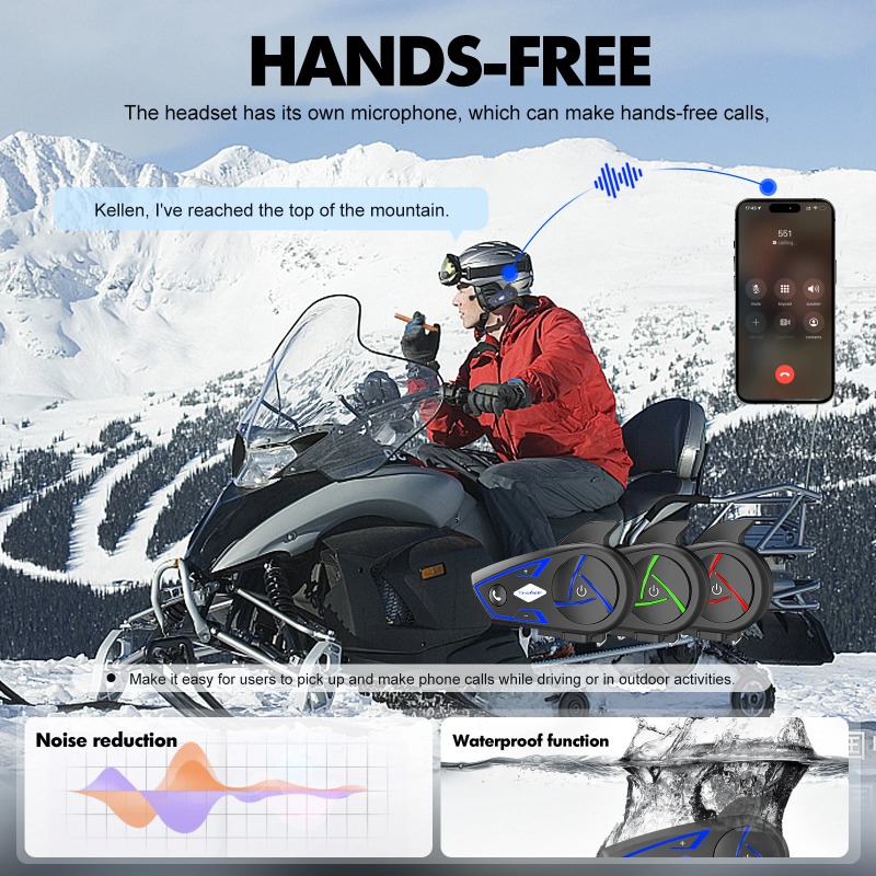 2026 New Houtonsen S3 RGB Tri  - đánh giá và giá Intercom Headset Helmet