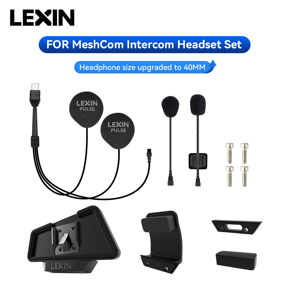 LEXIN-MeshCom Mesh Intercom 40 - đánh giá và giá Intercom Headset Helmet