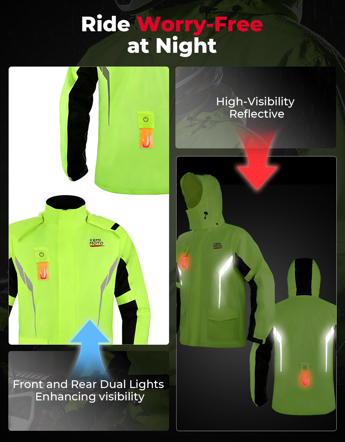 KEMIMOTO Unisex Waterproof Rai - đánh giá và giá Motorcycle Gear Jacket And Pants